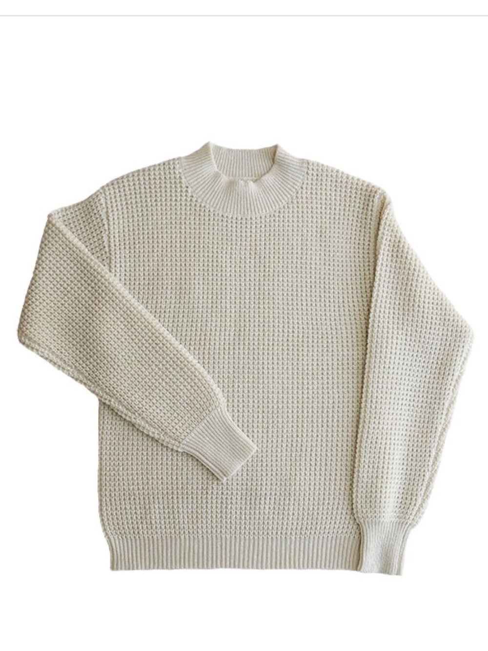 Long Wharf Supply Co Women's Sz L Rye SeaWell® Sweater in Cream